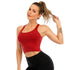 Sports Vest Women's Running Yoga Fitness Sports Bra  Simple Shoulder Strap Sports Vest